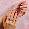 gel nail strips hearts - 1