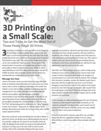 How to 3D Print Small Parts Successfully